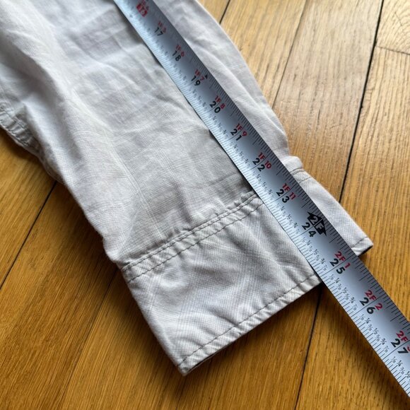 Rock & Republic Size XL Light Gray Plaid Utility Chest Pockets Button-Up Shirt - Picture 10 of 13